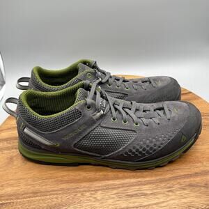 Vasque Mantra Shoes Mens 11.5 M Gray Leather Comfort Hiking Trail Vibram Sneaker